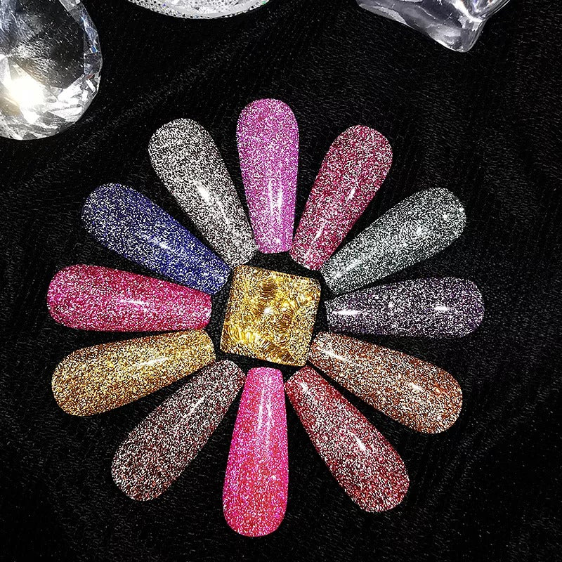 Reflective Glitter Gel Nail Polish 3