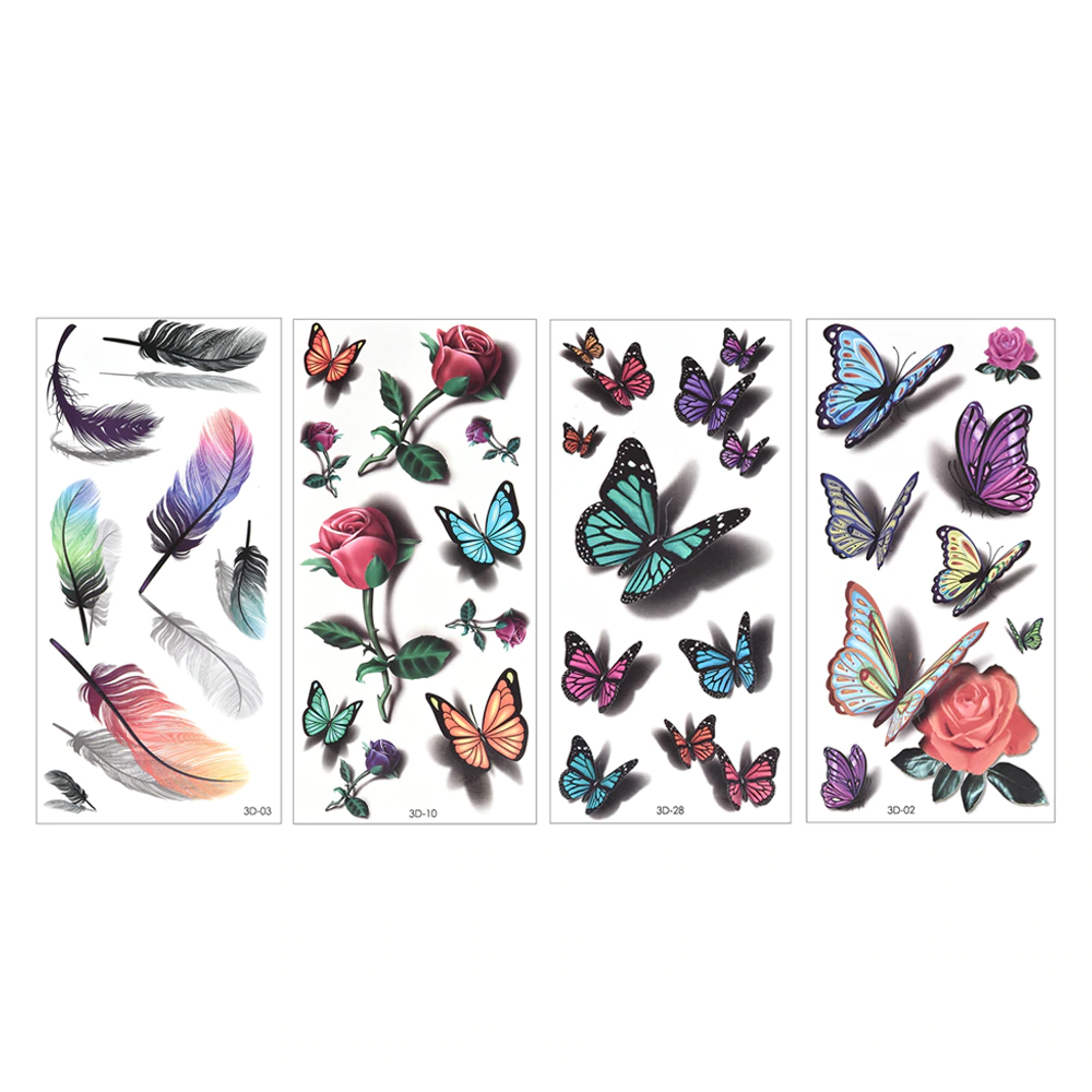 Waterproof Temporary 3D Tattoo Stickers 6