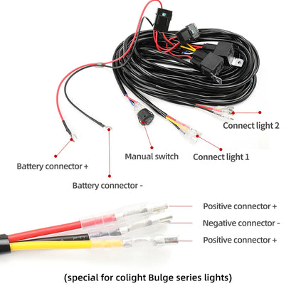 3inch Dual Beam Square Car Fog Light Pods 6
