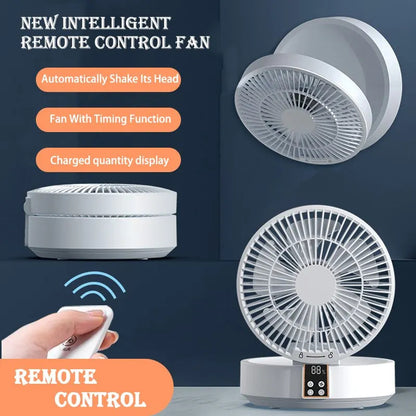 Foldable Wall-Mounted Fan with Night Light 6