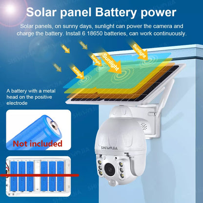 Solar Powered Wireless Outdoor Waterproof Camera 6
