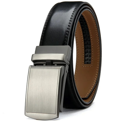Leather Ratchet Belt With Adjustable Buckle CrackSlick 6