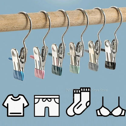 Closet Space Saving Clothes Hanging Clips (10 pcs) 6