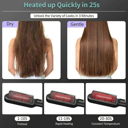 Silky Hair  Negative Ion Straightener Styling Comb 5