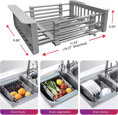 Extendable kitchen sink drain basket 6