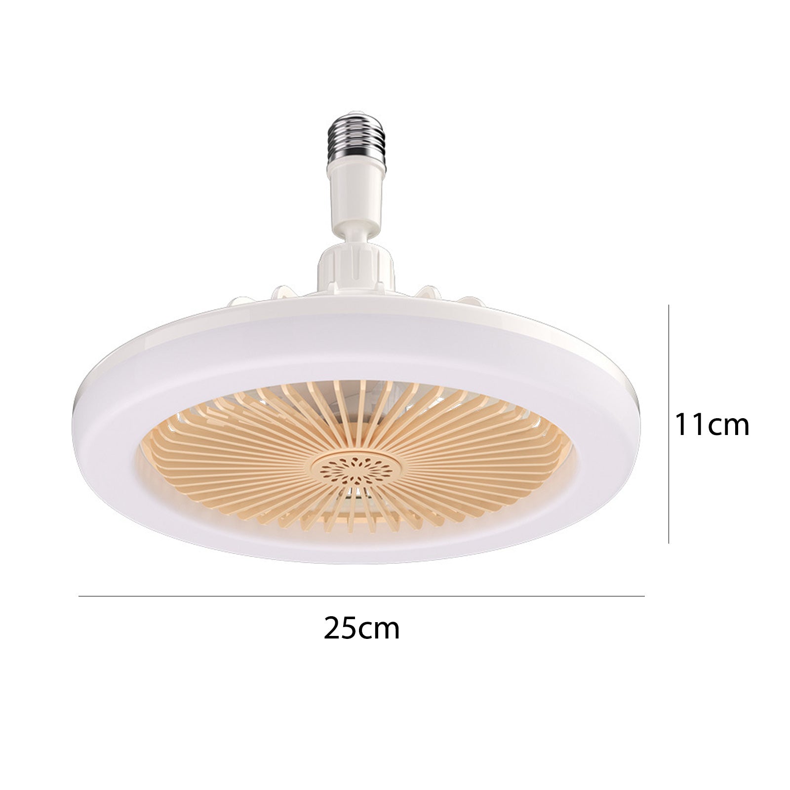 360 Rotating Smart Ceiling Fan MultiColor LED Light 6