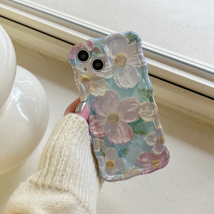 Colorful Retro Oil Painting Print iPhone Case 6