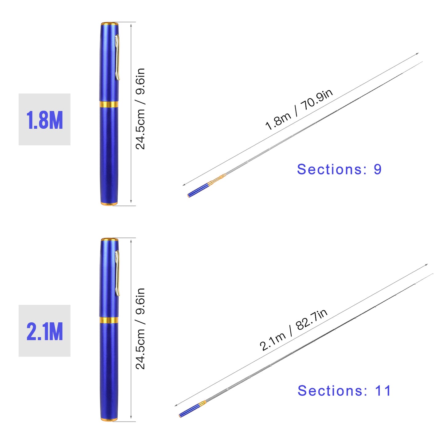 POCKET SIZE FISHING ROD 7
