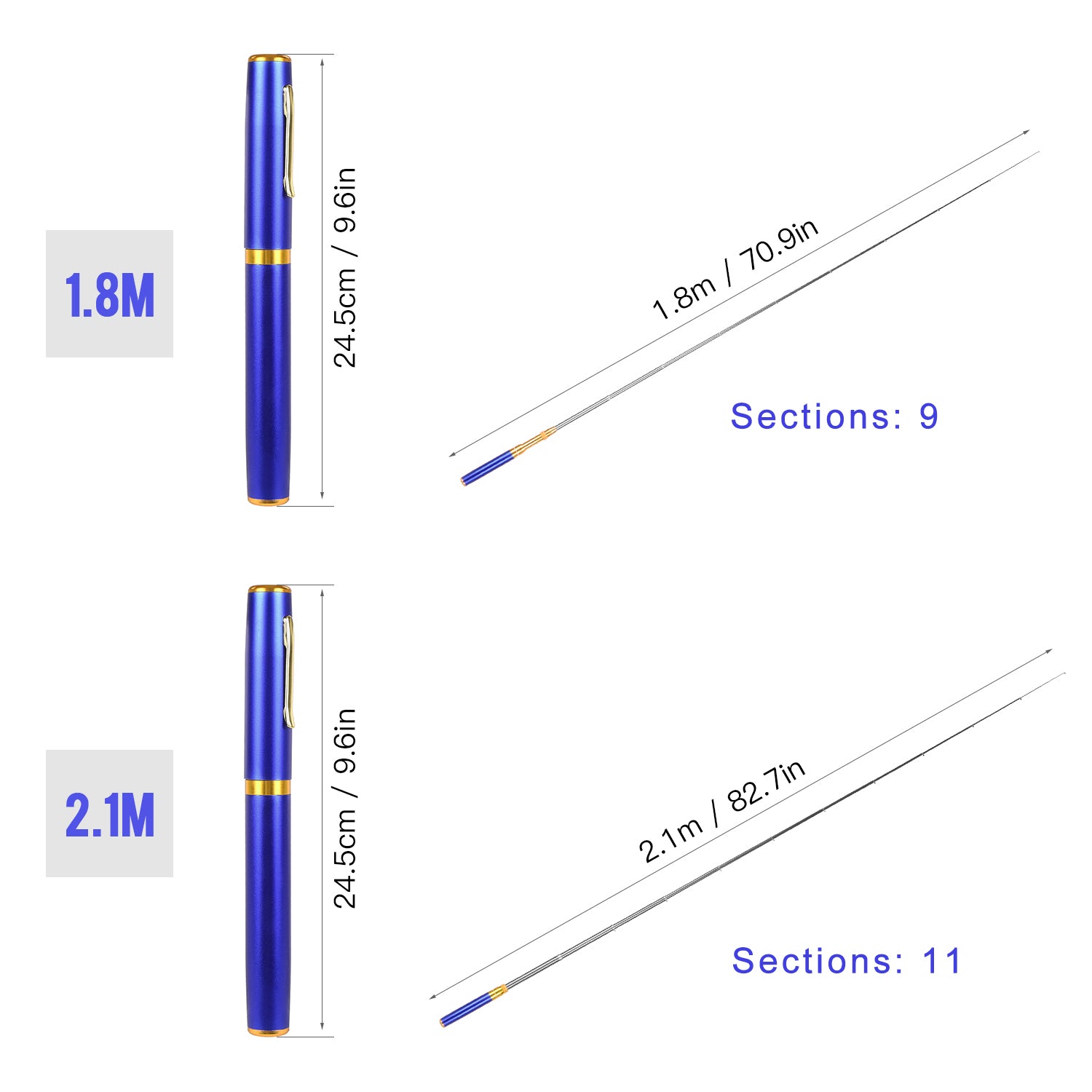 POCKET SIZE FISHING ROD 7