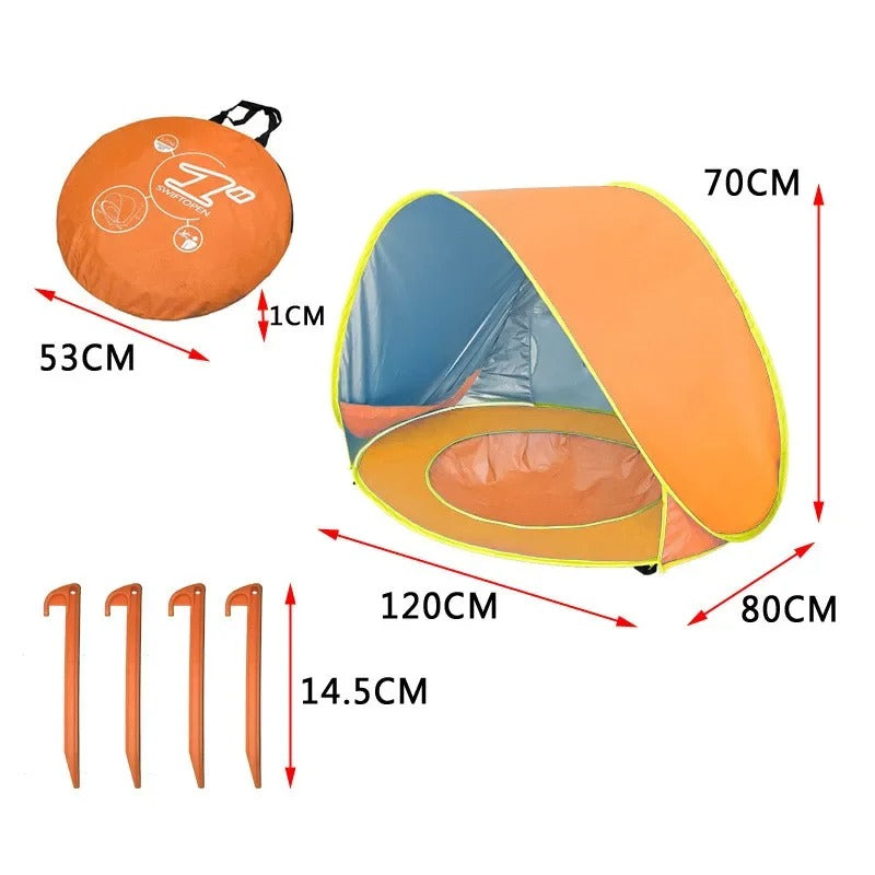 Baby Beach Tent with Splash Pool 7