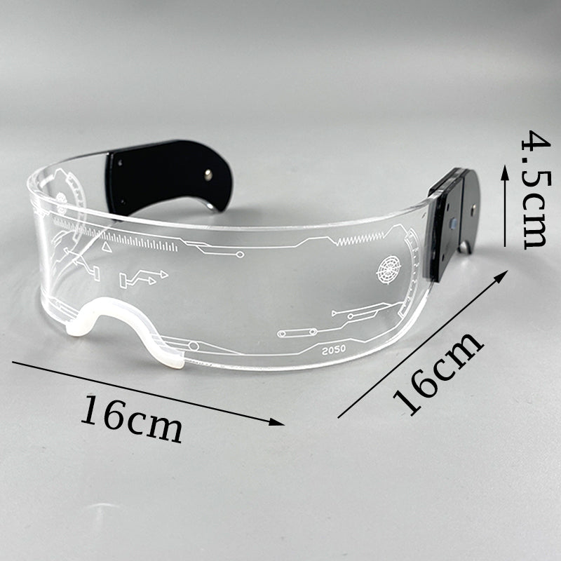 Cyberpunk Luminous LED Glowing Party Glasses 7