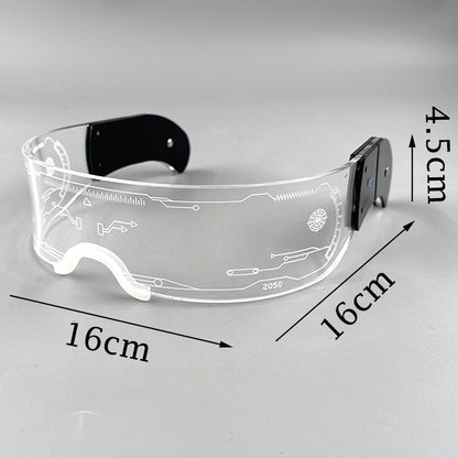 Cyberpunk Luminous LED Glowing Party Glasses 7