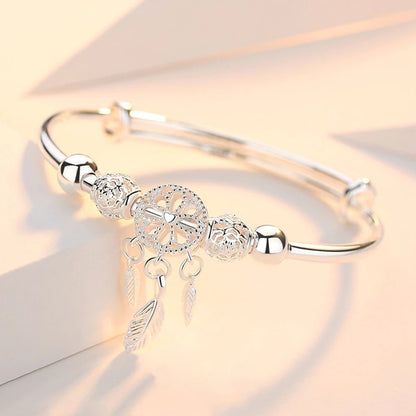 Sterling Silver Dreamcatcher Charm Bracelet 6