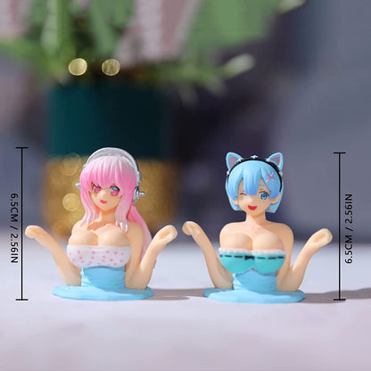 Funny Anime Chest Shaking Car Ornament 7