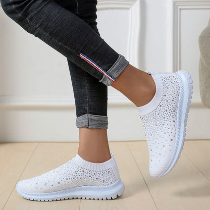 Crystal Breathable Orthopedic Slip On Walking Shoes 7
