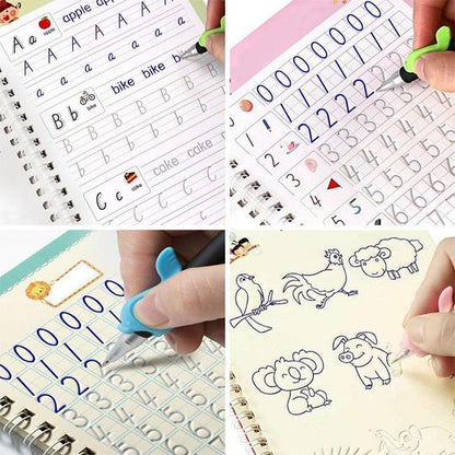 Magic Practice Copybook 4PCS + Pen 7