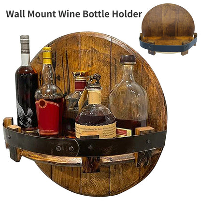 Bourbon whiskey barrel shelf 7