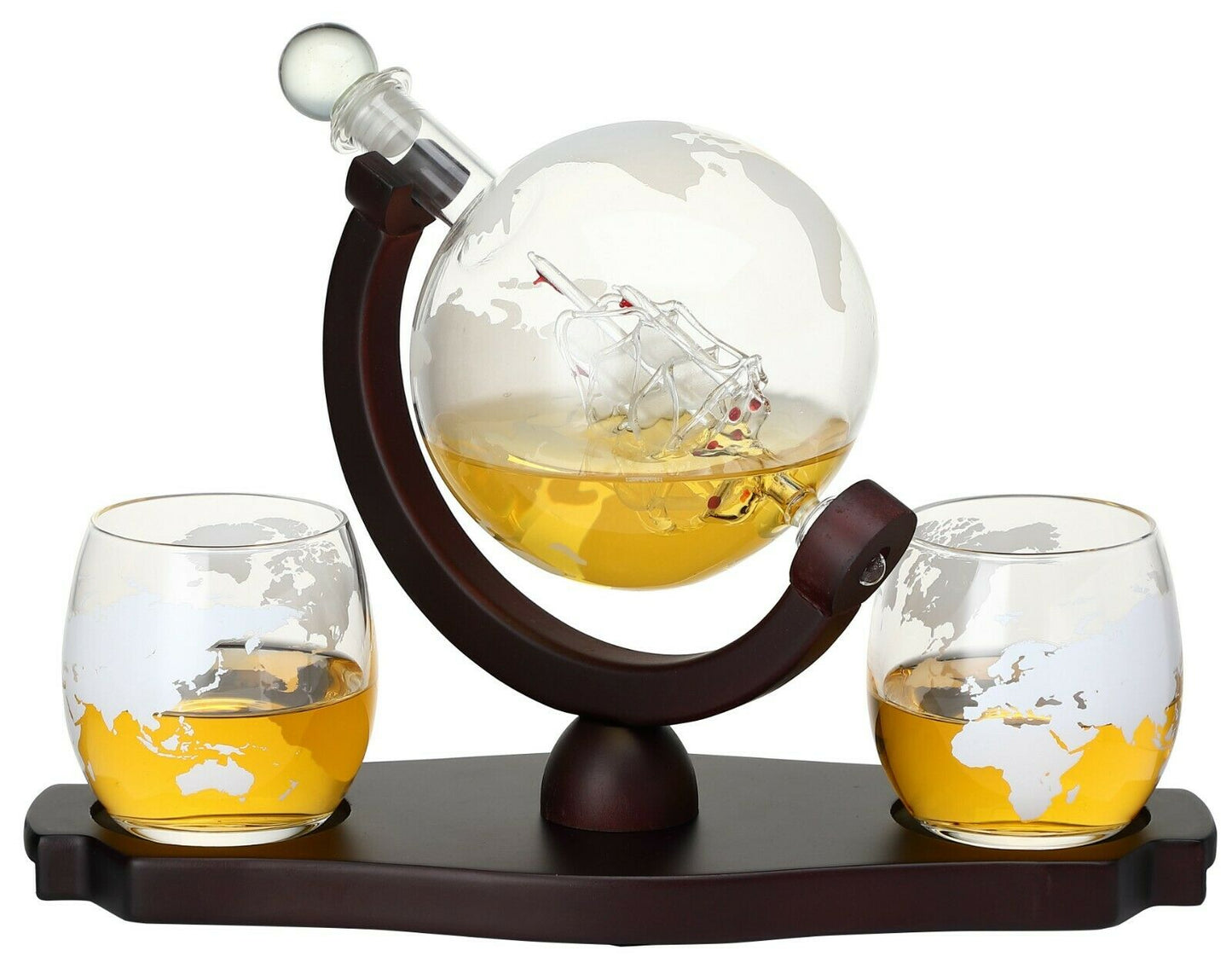 GLOBE DECANTER WITH SHIP 7