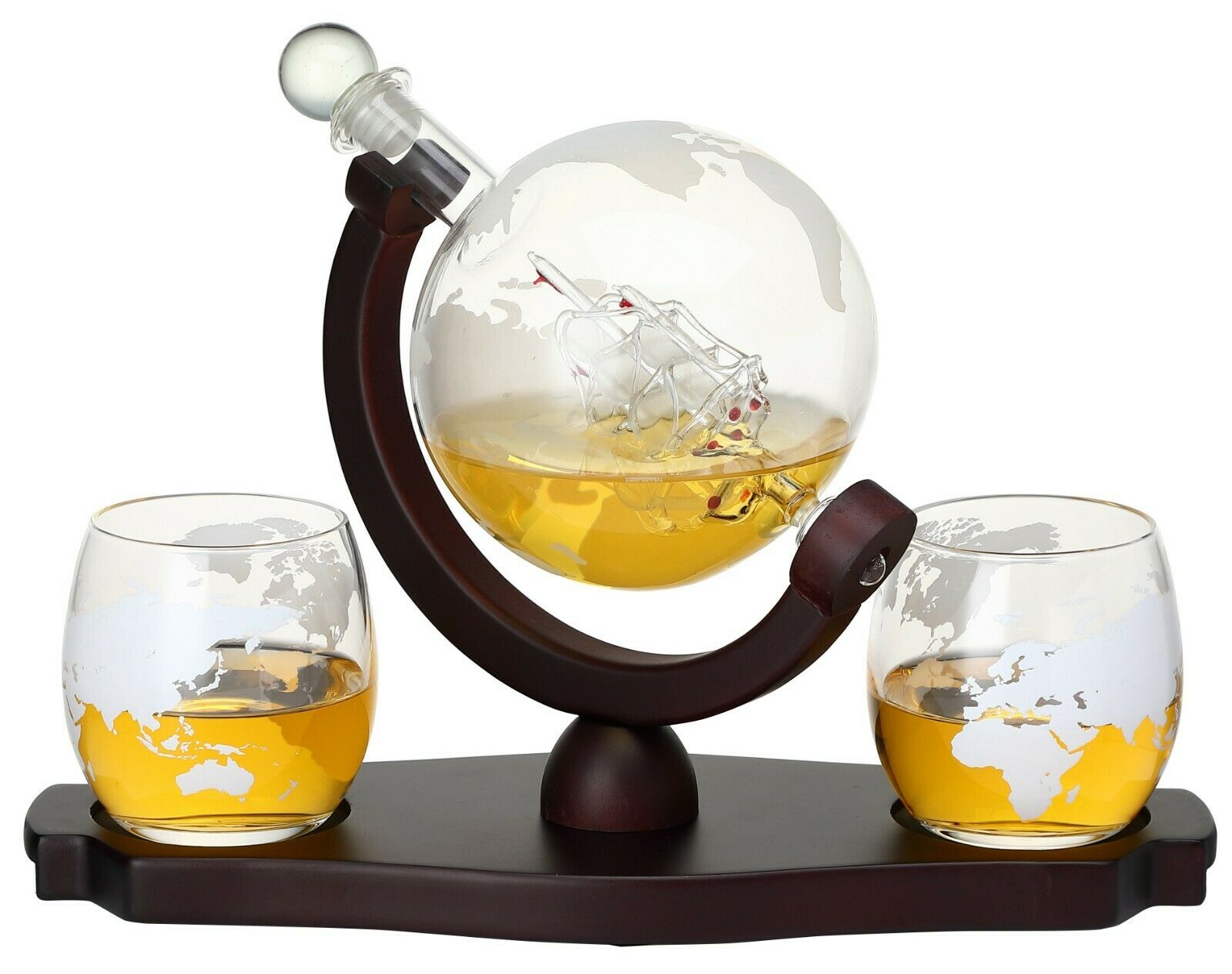 GLOBE DECANTER WITH SHIP 7