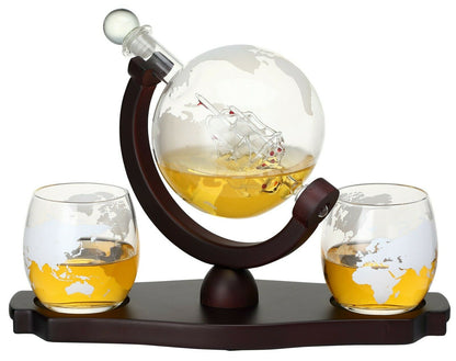 GLOBE DECANTER WITH SHIP 7