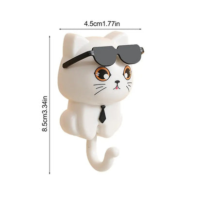 Cat Hook with Moving Sunglasses-3PCS 7