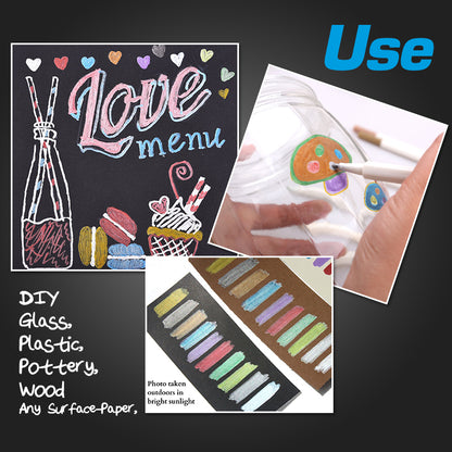 STA Metallic Markers - 10 Vibrant Colors 4