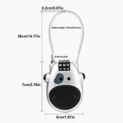 Adjustable Cable Security Combination Lock 7