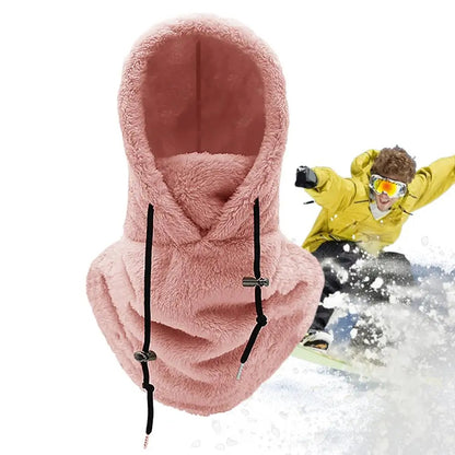 Winter Outdoor Sherp Hooded Sports Windproof Mask 7