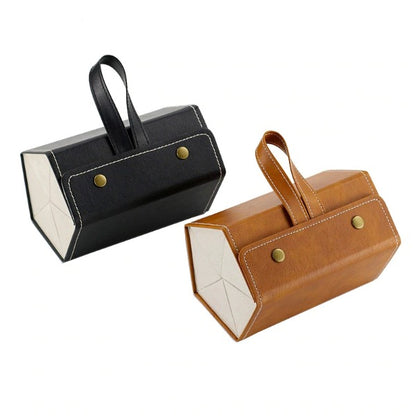 Leather Multiple Glasses Storage Case - 6 PAIRES 4