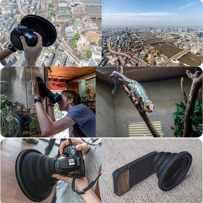 Camera lens hood for Canon Nikon Sony professional DSLRs and camcorders 7