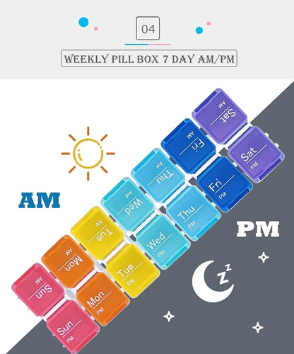 Smart Weekly Pill Organizer with Timer 7