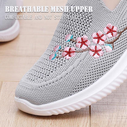 Embroidery Soft Sole Sneakers 7
