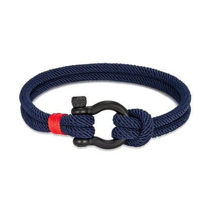 Luxurious Alchor Navy Shackle Bracelet 7