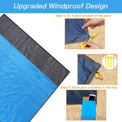 Lightweight Sand Free Beach Mat 7