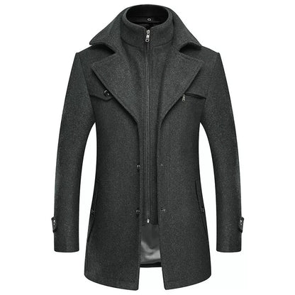 Men's Double Collar Coat 7