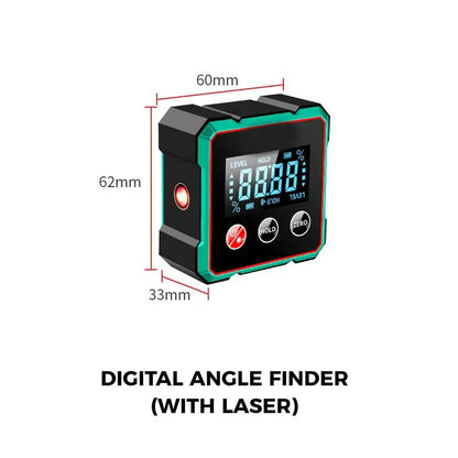 4-Side Magnetic Digital Angle Gauge with Laser 7