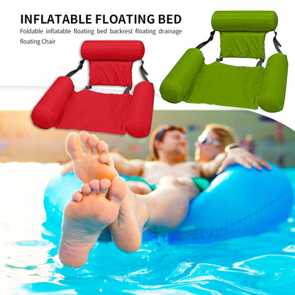 Swimming Pool Foldable Inflatable Floating Bed Chair 7