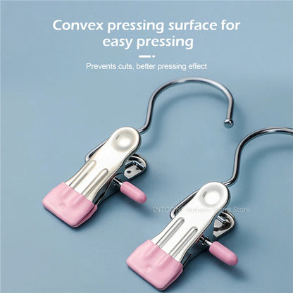 Closet Space Saving Clothes Hanging Clips (10 pcs) 7