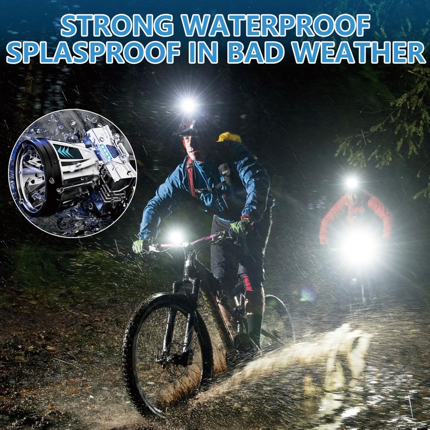 High Power Super Bright 90000 Lumen Rechargeable Headlamp 7