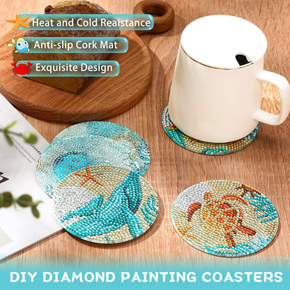 DIY MARINE DIAMOND PAINTING COASTERS 7