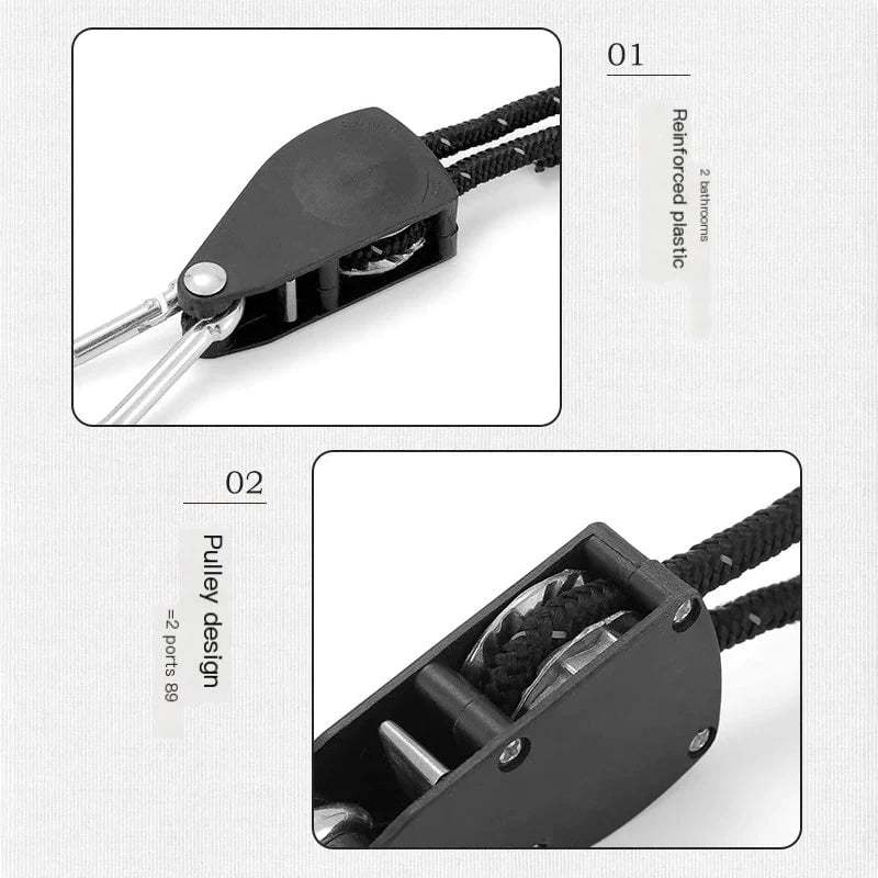 Adjustable Camping Rope Pulley 7