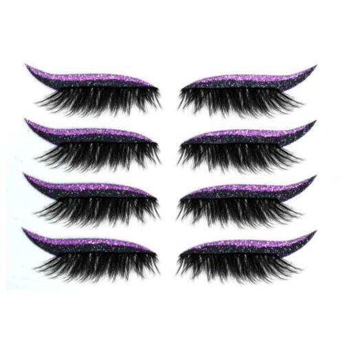 Reusable Eyeliner and Eyelash Stickers with Glitter 7