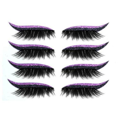 Reusable Eyeliner and Eyelash Stickers with Glitter 7