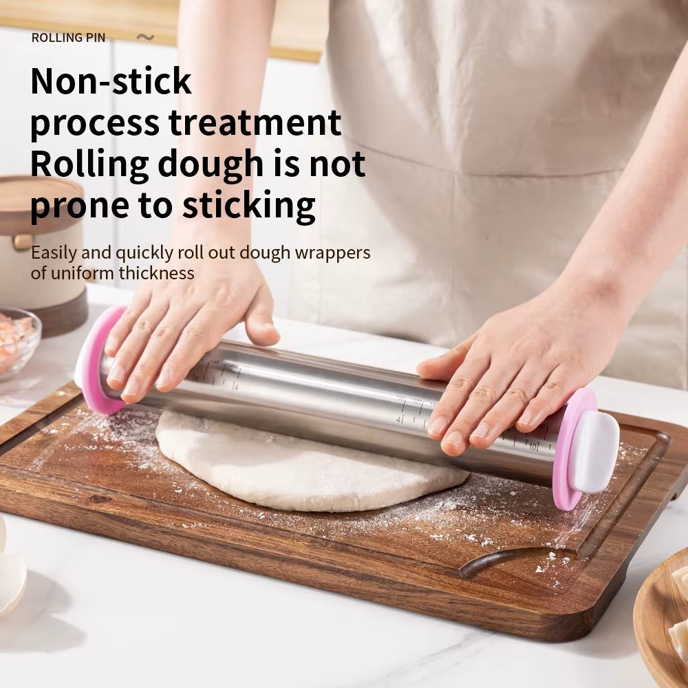 Adjustable Rolling Pin with Thickness Rings 7