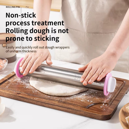 Adjustable Rolling Pin with Thickness Rings 7