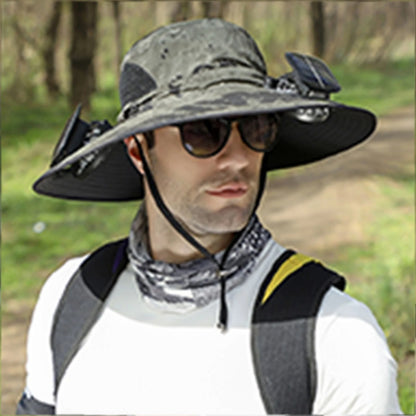 Ultralight Solar Fan Sun Hat 6