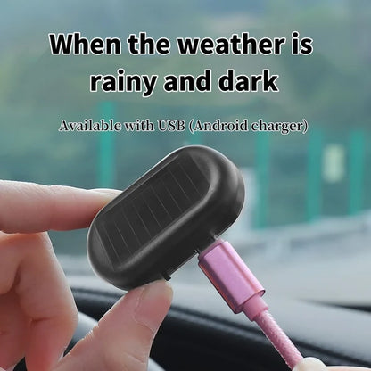 Car Anti-theft Simulation Warning Flashing Solar Light 7