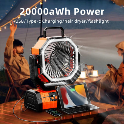 Rechargeable Portable Camping Fan 7