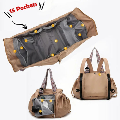 MultiPocket Travel Tote Backpack 7