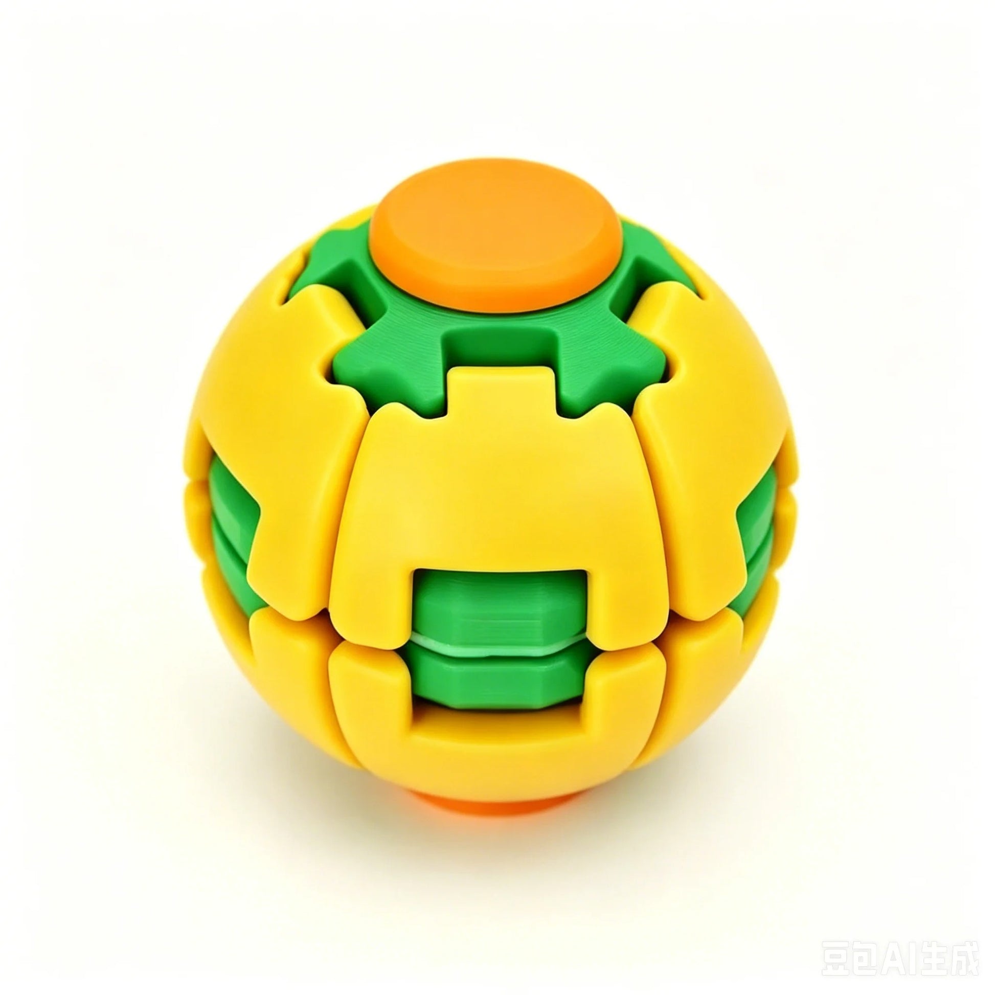 Press-to-Spin Fidget Ball – 3D Printed Sensory Toy 7